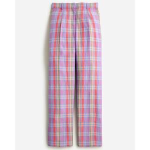 J Crew Collection Sunset Plaid Straight-Leg Pant Size 0 EUC
